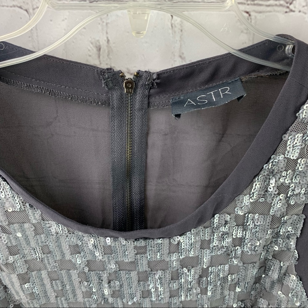 Astr Pattern Sequins Tank Top - image 3